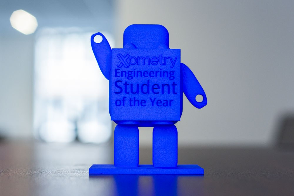 Xometry Engineering Student of the Year Trophy Xometry Engineering Student of the Year Trophy