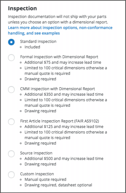 Xometry Inspection Reports