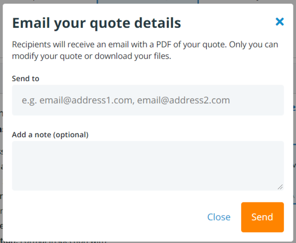 Email Your Quote Option in Xometry's Online Platform