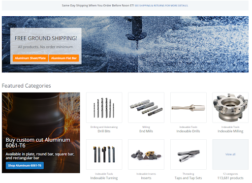 The Xometry Supplies’ homepage