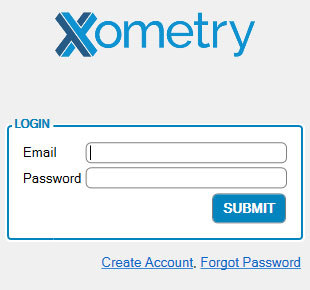 Xometry Instant Quoting Engine Add-In for Autodesk Inventor - Login Screen