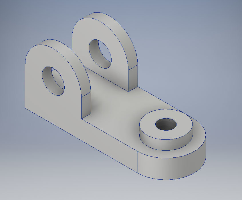 Xometry Instant Quoting Engine Add-In for Autodesk Inventor - Simple Bracket Part Model