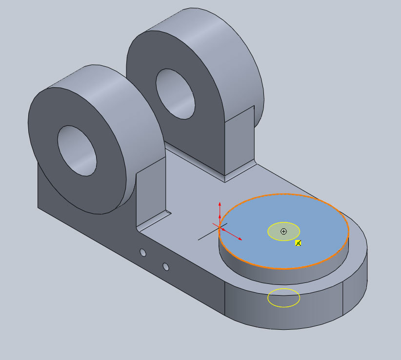 Xometry Instant Quoting Engine Add-In for SOLIDWORKS - Positioning Threaded/Tapped Holes on Simple Bracket Model