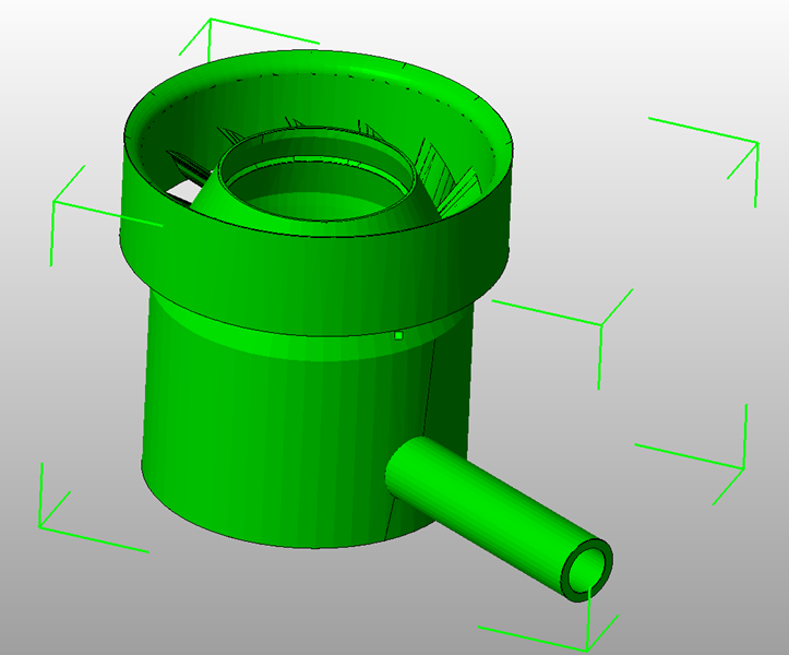 Mission successful! FGC Plasma was able to deliver an updated file with angled fins and other design-for-manufacturing improvements.