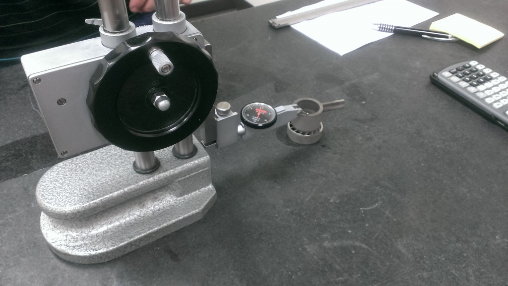 Making sure the part was to height and had an even surface. We used manual tools to remove the support material under the perpendicular tube feature.