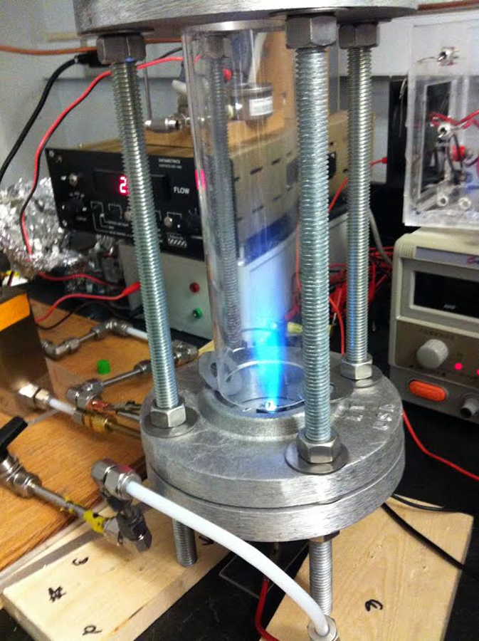 The destination of the nozzle – a plasma-assisted combustion chamber!