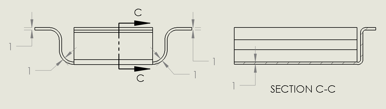Wall Thickness Drawing