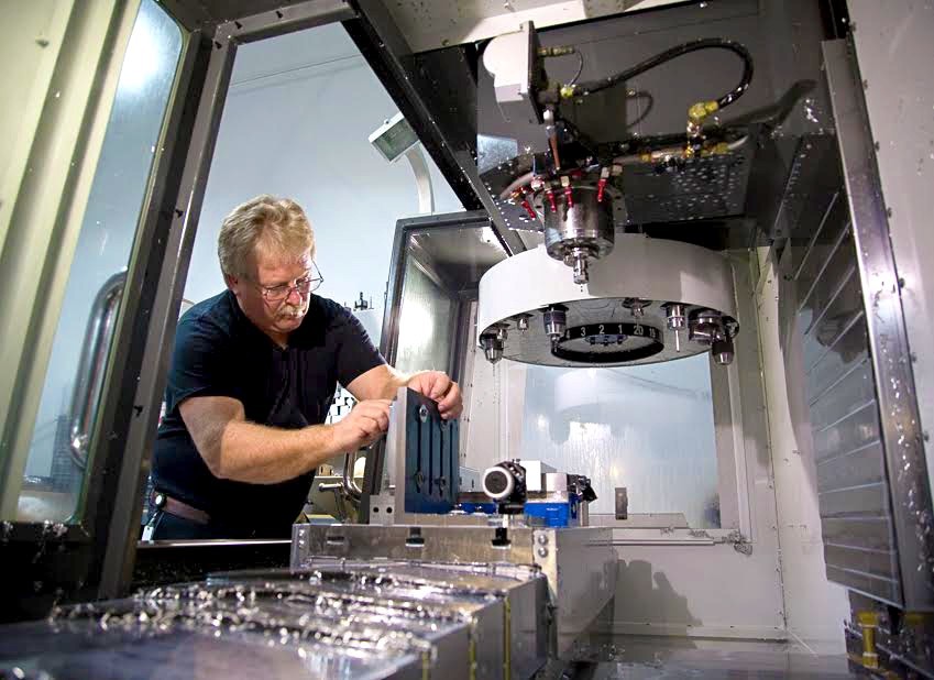 Machinist in a shop