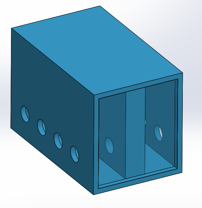 Cavity with relief holes