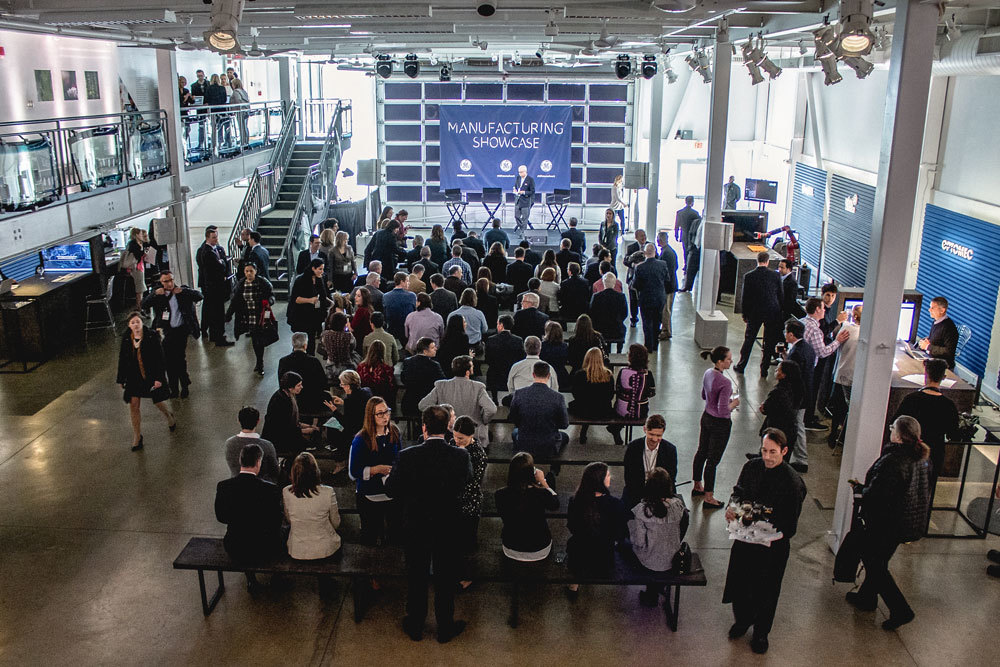 The crowd at GE Manufacturing Showcase 2017