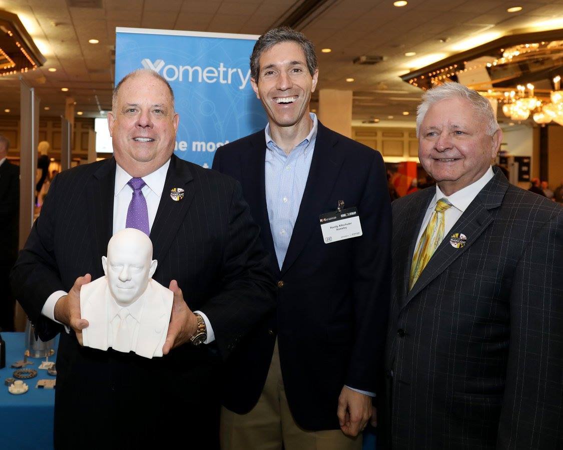 Xometry presents Maryland Governor Larry Hogan with a 3D Printed bust Xometry presents Maryland Governor Larry Hogan with a 3D Printed bust