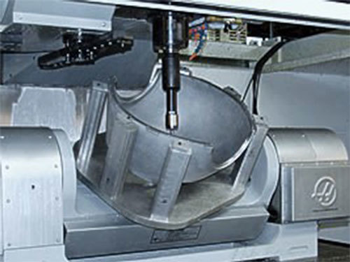 Contoured part on a 5-axis machine