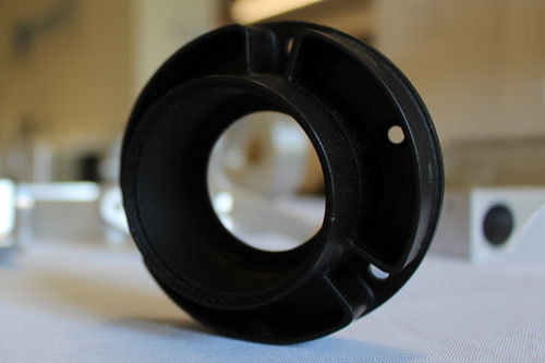 Circular CNC Machined part made of plastic