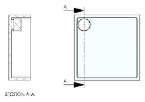 Drawing of undercut too close to wall